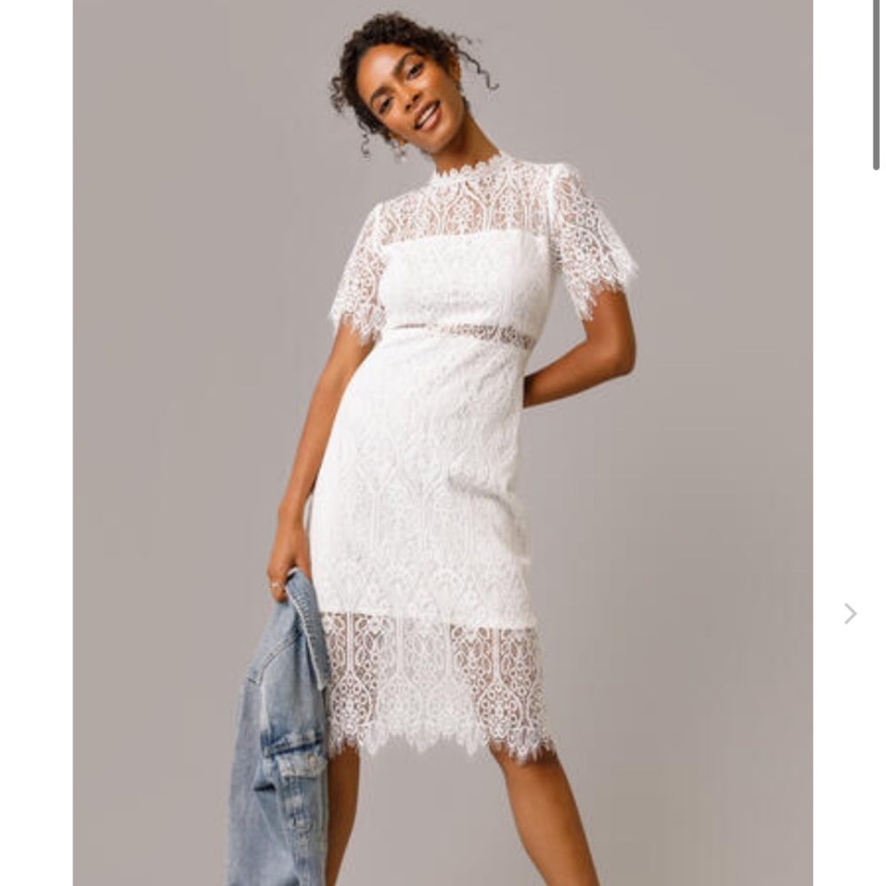 Lace midi dress size Medium